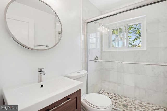 1614 Grace Church Rd, Silver Spring, MD 20910 - bathroom with toilet, a shower stall, and vanity