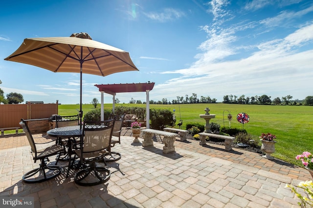 180 Featherbed Ln, Pilesgrove, NJ 08098 - view of patio / terrace featuring fence and outdoor dining space