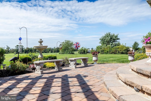 180 Featherbed Ln, Pilesgrove, NJ 08098 - view of community with a patio area and a yard