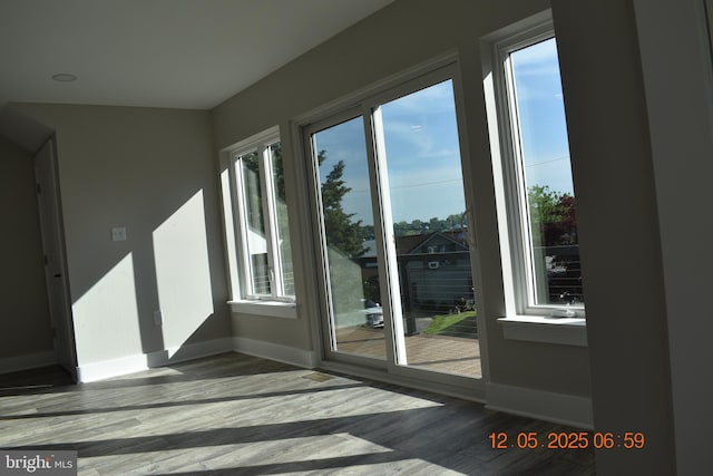 31 Riverview Ave, Chesapeake City, MD 21915 - entryway featuring baseboards and wood finished floors
