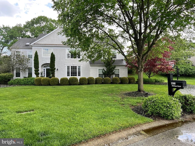 1388 Old Barn Cir, Downingtown, PA 19335 - view of front of house featuring a front lawn