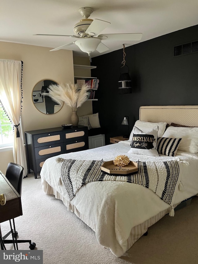 1388 Old Barn Cir, Downingtown, PA 19335 - bedroom with carpet and ceiling fan