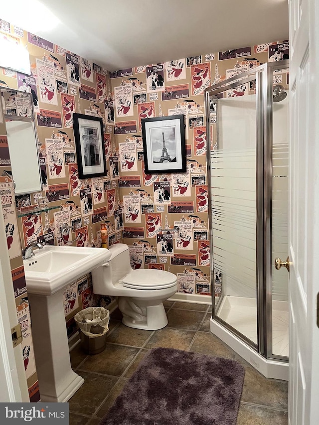 1388 Old Barn Cir, Downingtown, PA 19335 - full bathroom with toilet and a stall shower