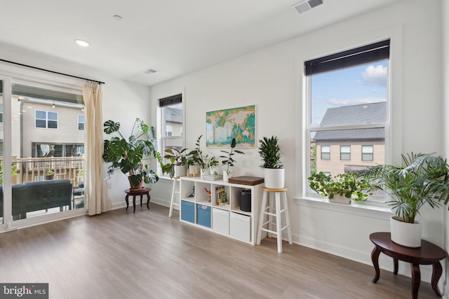 4902 Longmire Way Unit 24, Chantilly, VA 20151 - living area with wood finished floors, baseboards, and recessed lighting