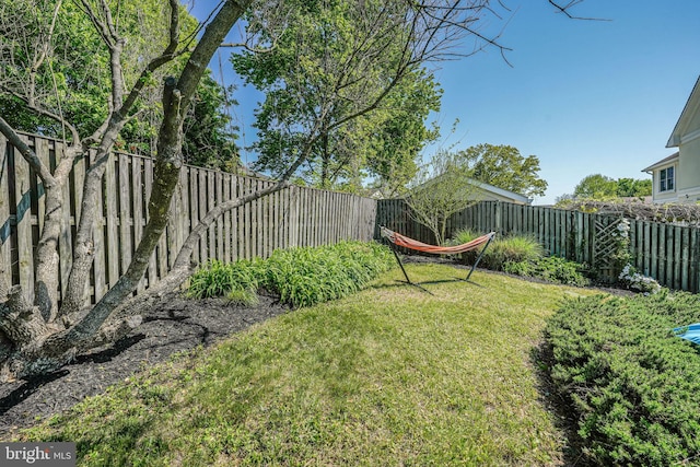 7306 Wayne Dr, Annandale, VA 22003 - view of yard featuring a fenced backyard