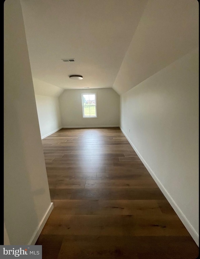 122B Garber, Mount Jackson, VA 22842 - bonus room with visible vents, baseboards, wood finished floors, and vaulted ceiling