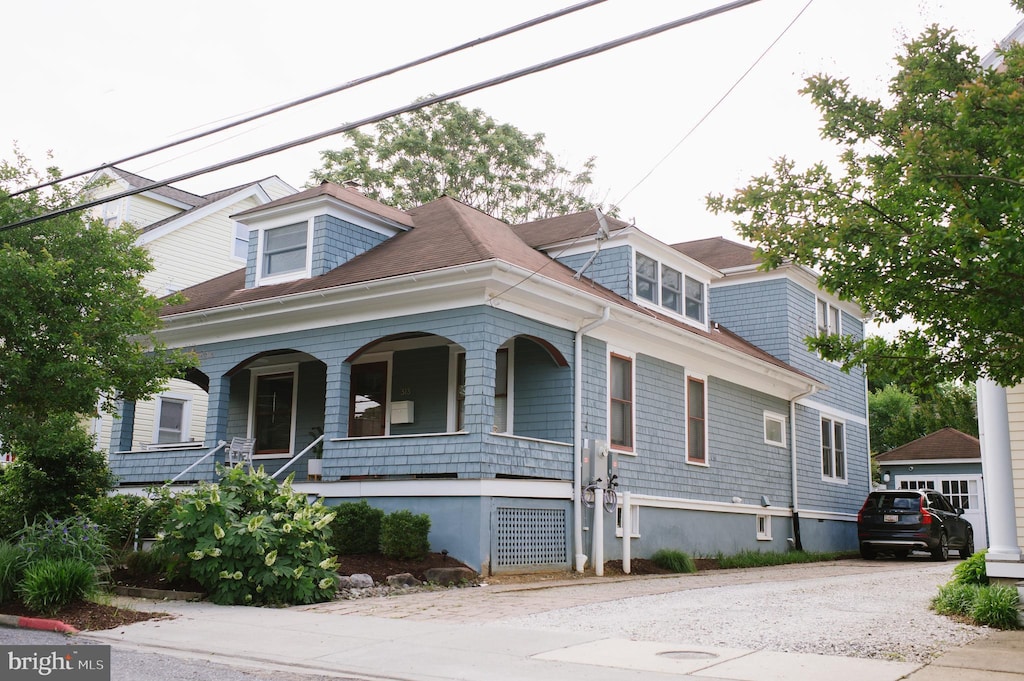 313 Chesapeake Ave, Annapolis, MD 21403 - view of front of house featuring covered porch