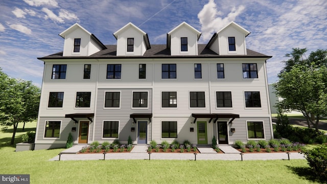 view of front of house featuring a front yard