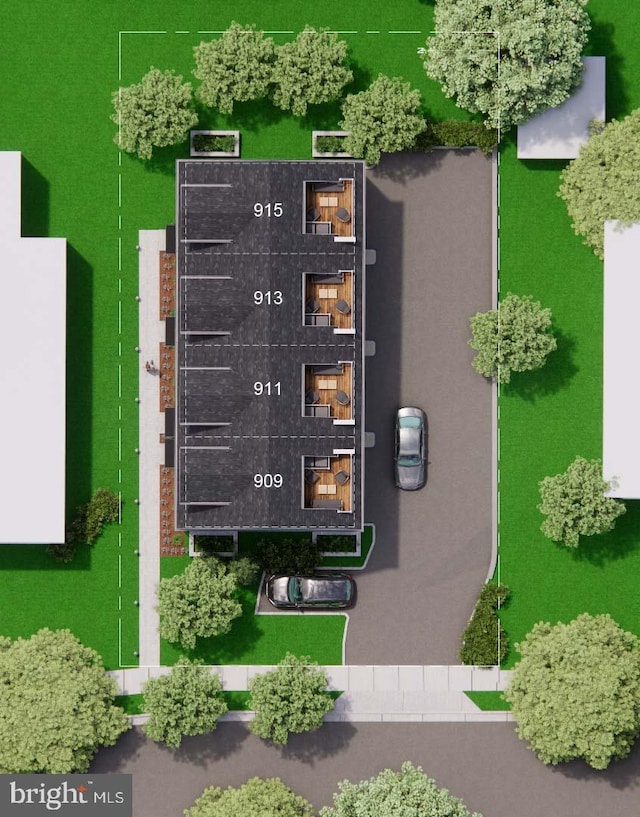 birds eye view of property