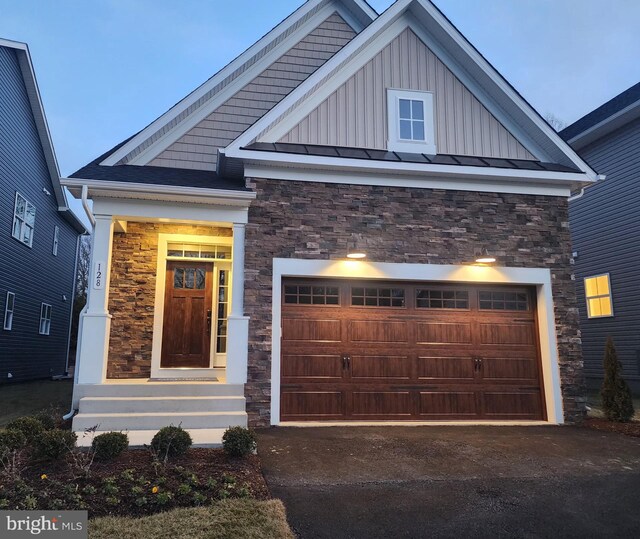 128 Sadie Way, Arnold, MD 21012 - craftsman house with stone siding, board and batten siding, and driveway