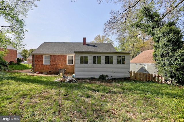 5406 Taussig Rd, Bladensburg, MD 20710 - back of property with brick siding and a chimney
