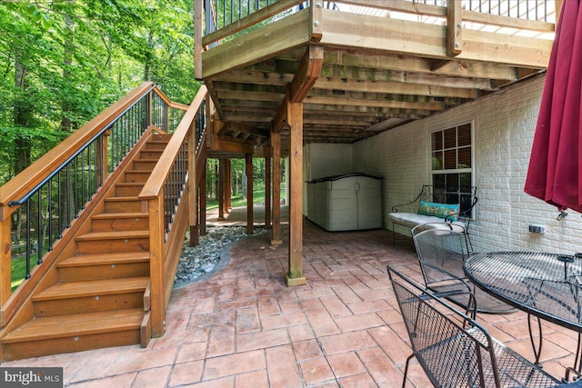 7625 Holbrook Ct, Manassas, VA 20112 - view of patio with stairway