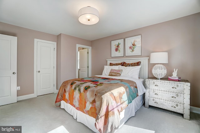 751 Bowie Shop Rd, Huntingtown, MD 20639 - bedroom featuring baseboards and light colored carpet