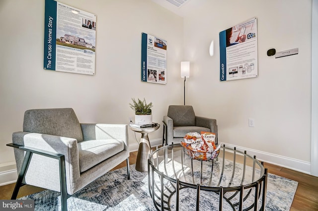751 Bowie Shop Rd, Huntingtown, MD 20639 - sitting room with wood finished floors and baseboards