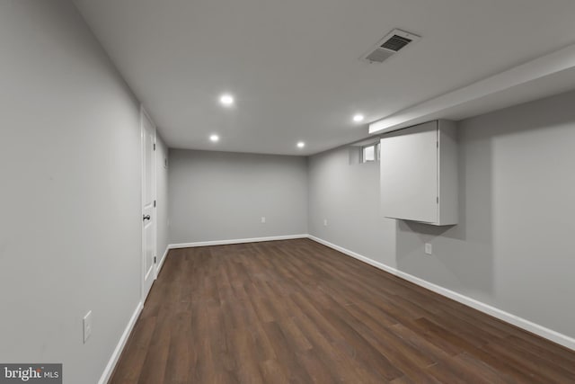 6611 Loch Hill Rd, Baltimore, MD 21239 - finished basement with recessed lighting and dark wood-style flooring