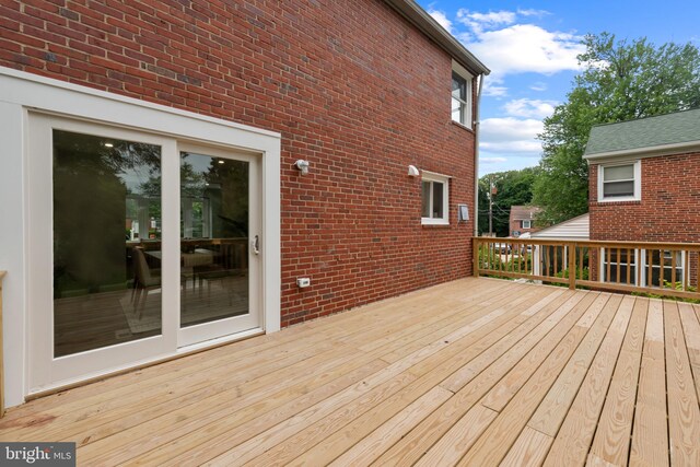 6611 Loch Hill Rd, Baltimore, MD 21239 - view of wooden deck