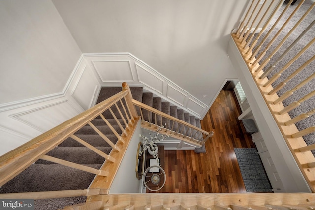 47 Christopher Way, Stafford, VA 22554 - staircase featuring a towering ceiling and a decorative wall