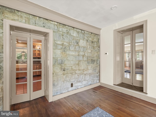 8805 Reichard Rd, Fairplay, MD 21733 - unfurnished room featuring dark wood finished floors, a sauna, and healthy amount of natural light