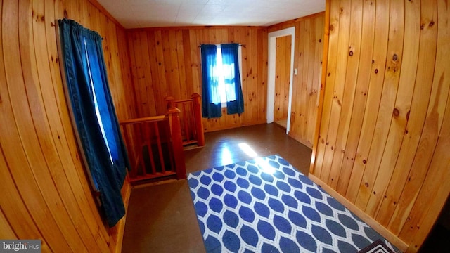 8354 Cumberland Rd, Springfield, WV 26763 - interior space with wood walls and wood finished floors