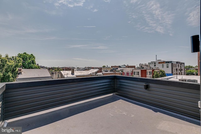 view of patio with a balcony