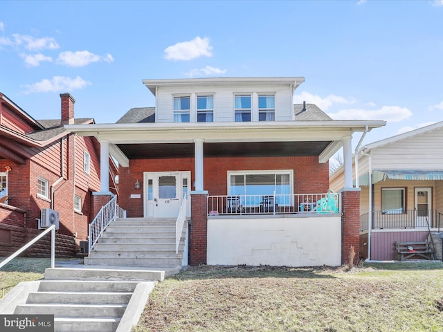 433 Williams St, Cumberland, MD 21502 - view of front of home with a porch and roof with shingles