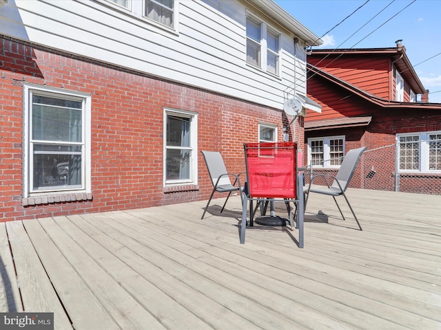 433 Williams St, Cumberland, MD 21502 - wooden deck with outdoor dining space
