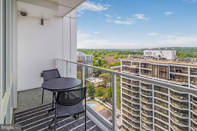 view of balcony