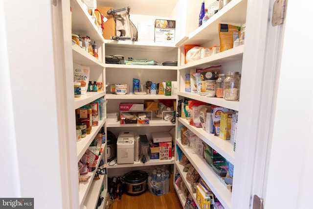view of pantry