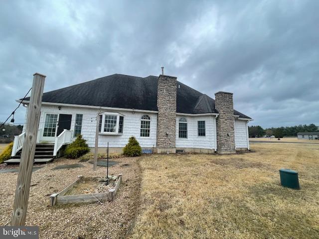 125 Hillview Rd, Kunkletown, PA 18058 - rear view of house with a chimney