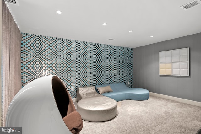 910 Pennwood Cir, Lancaster, PA 17601 - sitting room featuring carpet, recessed lighting, and baseboards