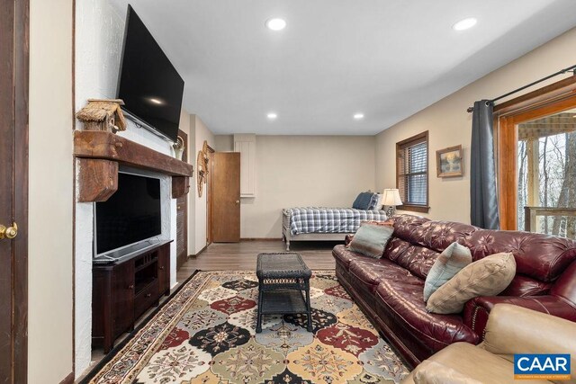 145 Firtree Dr, Wintergreen Resort, VA 22967 - living area with recessed lighting and wood finished floors