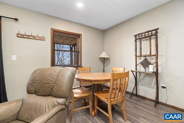 145 Firtree Dr, Wintergreen Resort, VA 22967 - dining space with baseboards and wood finished floors