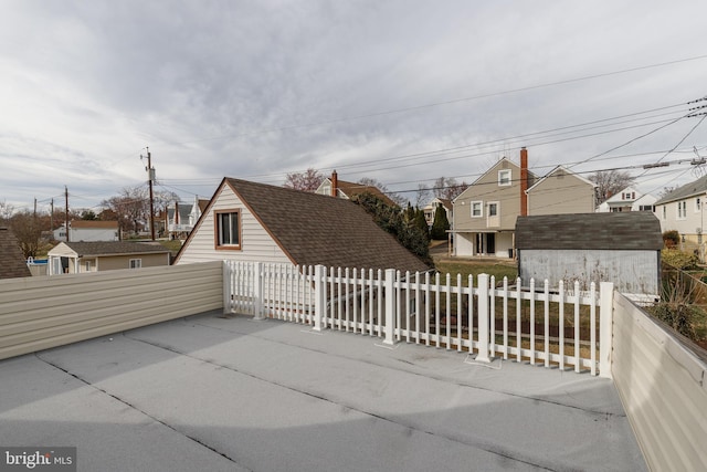view of patio with fence