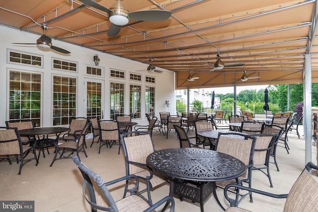 8725 Warm Waves Way Unit 10, Columbia, MD 21045 - view of patio with a ceiling fan