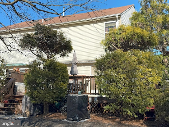 22 Chilmark Ct, Bear, DE 19701 - rear view of house with a deck