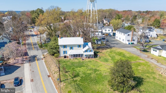 100 Wall St, Queenstown, MD 21658 - drone / aerial view with a residential view