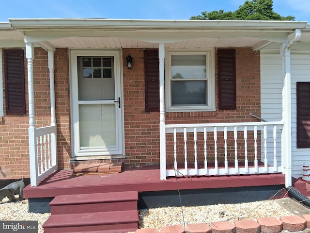 113 Meadowlark Ln, Stephens City, VA 22655 - entrance to property with a porch and brick siding