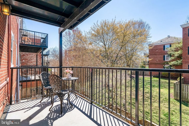 view of balcony