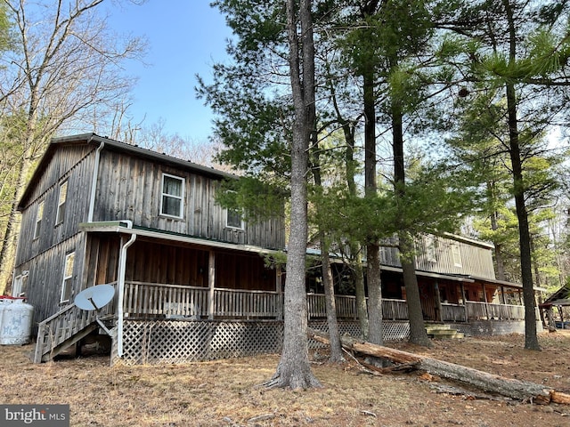 385 Elk Crk, Aaronsburg, PA 16820 - back of property with a porch