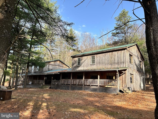 385 Elk Crk, Aaronsburg, PA 16820 - view of front of property with metal roof and a porch