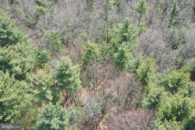 385 Elk Crk, Aaronsburg, PA 16820 - drone / aerial view featuring a forest view