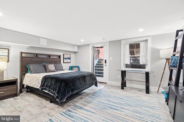 205 16th St SE, Washington, DC 20003 - bedroom featuring wood finished floors and recessed lighting
