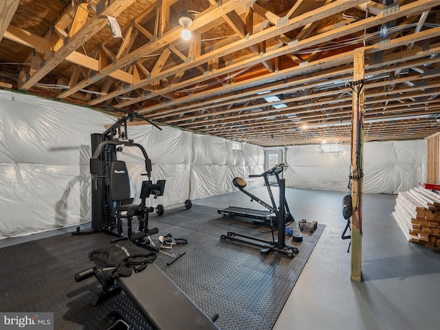 view of workout room