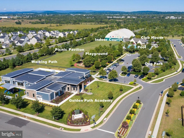 bird's eye view featuring a residential view