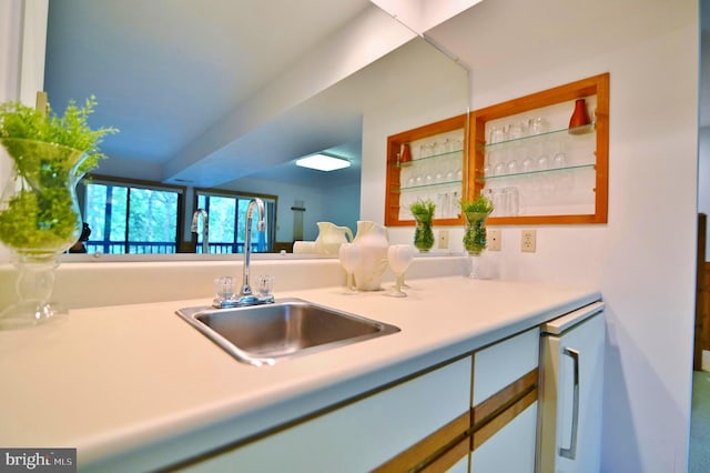 277 Anderson Rd, Basye, VA 22810 - kitchen featuring a sink and light countertops