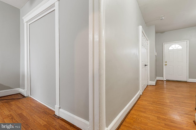 2609 Keyworth Ave, Baltimore, MD 21215 - corridor featuring baseboards and light wood-type flooring