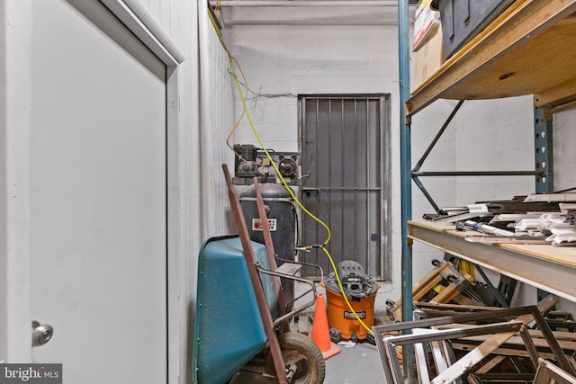 view of storage room