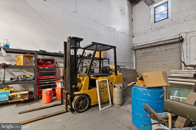 view of storage room