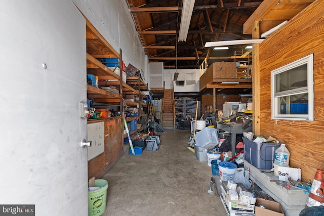view of basement