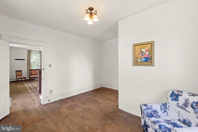 911 Martinsburg Pike, Winchester, VA 22601 - unfurnished room featuring hardwood / wood-style floors, a baseboard radiator, and baseboards